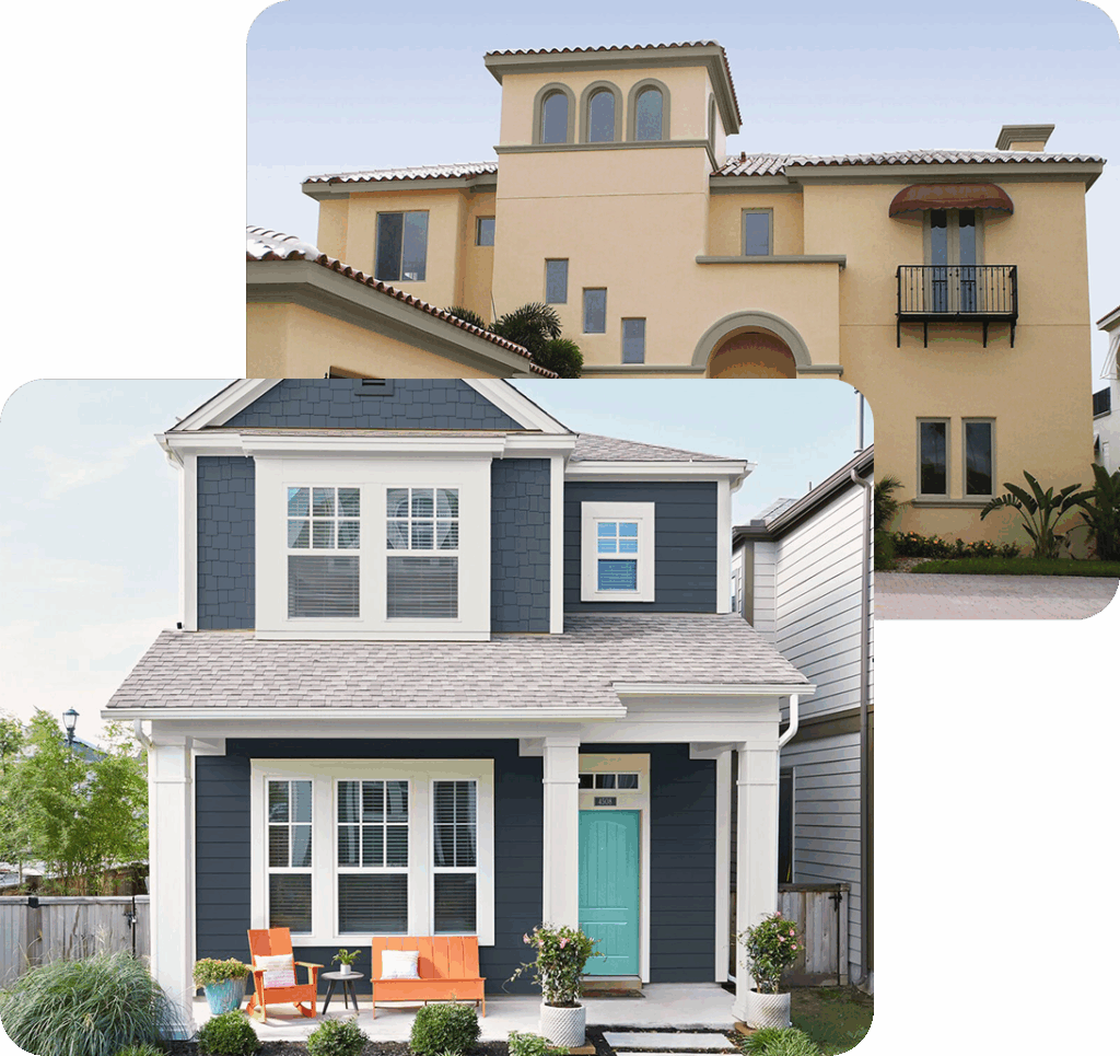 Residential house exterior painting